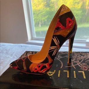 Liliana High Heels—Flower/Shoe design